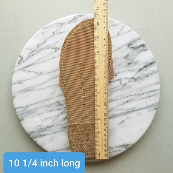 MALVADOS Faux Reptile Rose gold colored Sandals Single Toe Band Size 9/10 - Picture 13 of 14